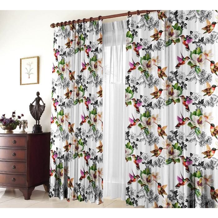 Комплект штор 21049 "Колибри", ш 150 х в 270 см - 2 шт, разноцветный