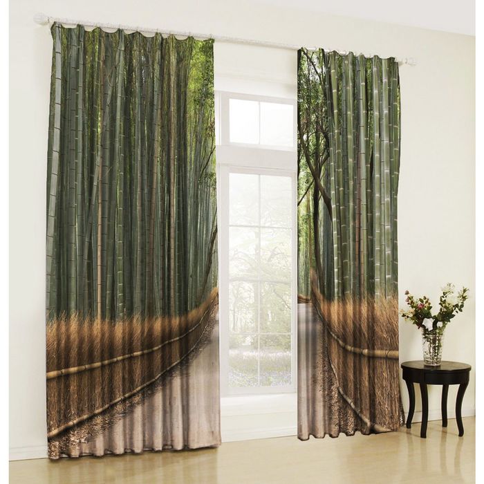 Комплект штор 21052 "Бамбуковый лес", ш 150 х в 270 см - 2 шт, разноцветный