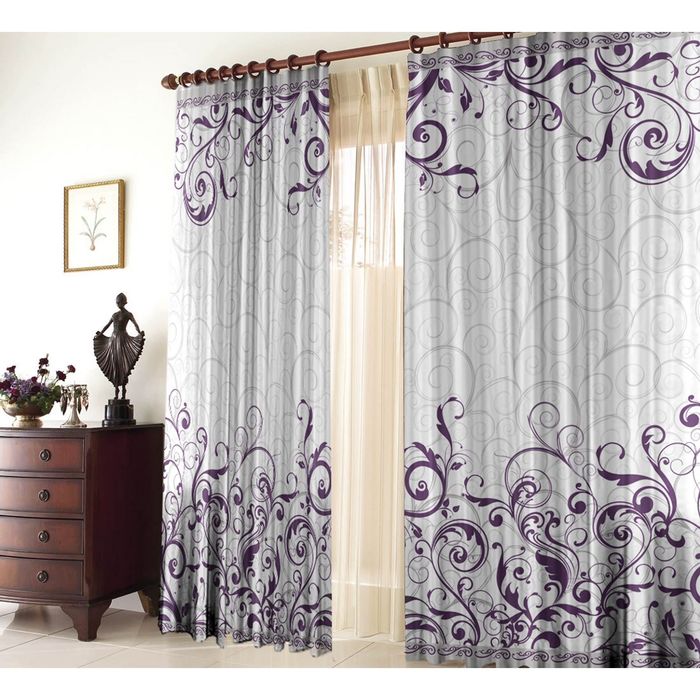 Комплект штор 21065 "Нимфа", ш 150 х в 270 см - 2 шт, разноцветный