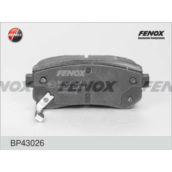Колодки тормозные Fenox BP43026