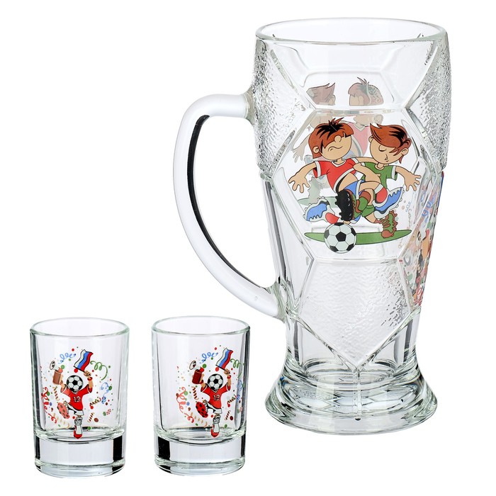 Набор питьевой "Футбол": кружка 500 мл, 2 стопки 50 мл
