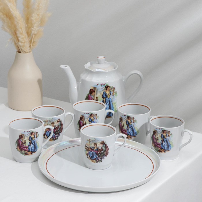 Сервиз чайный "Полевые маки", 11 предметов УЦЕНКА