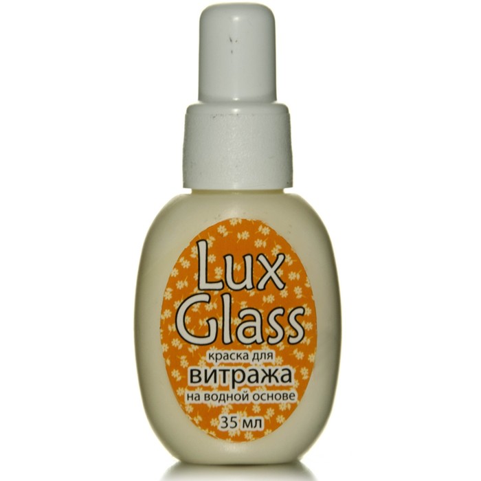 Краска по стеклу витражная LUXART LuxGlass, 35 мл, белый