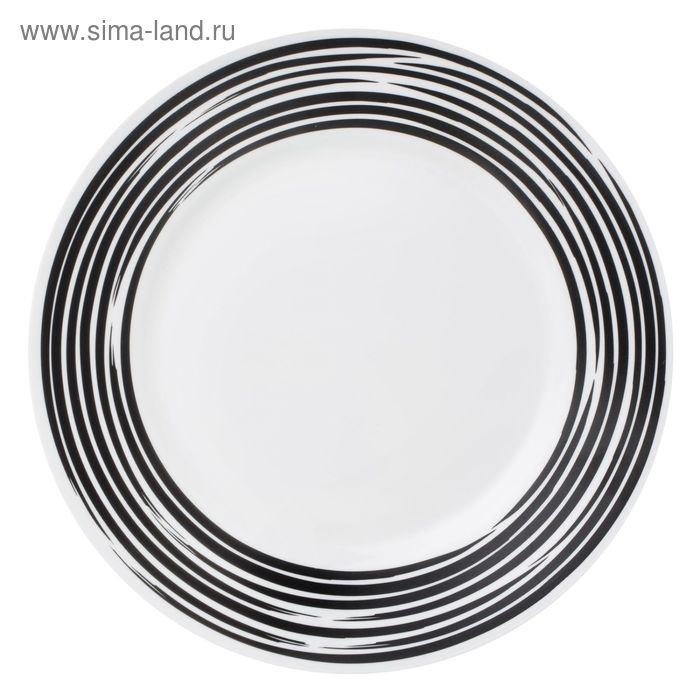 фото Тарелка обеденная brushed black, d=27 см corelle