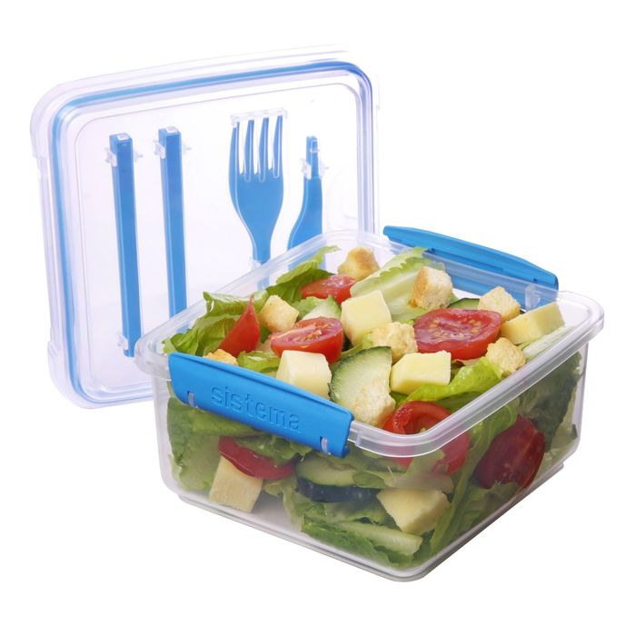 Контейнер TO-GO, с приборами, 1,2 л, микс