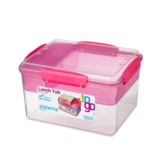 Контейнер двухуровневый TO-GO, с разделителями, 2,3 л, микс