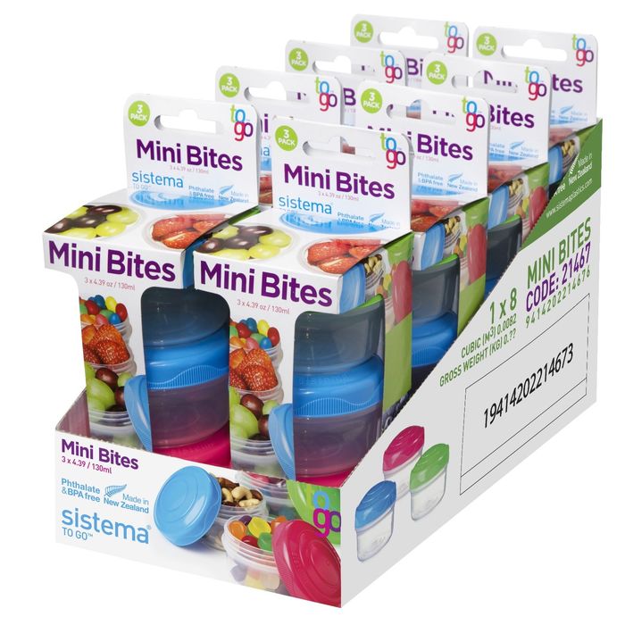 Контейнер TO-GO, мини, 130 мл, 3 шт, микс