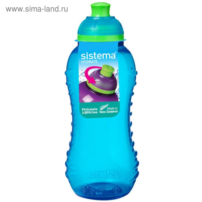 фото Бутылка для воды sistema, 330 мл, цвет микс