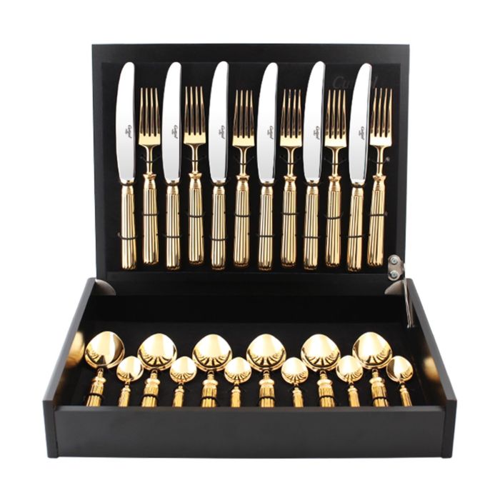 Набор столовых приборов LINE GOLD 24 пр.
