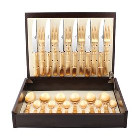 

Набор столовых приборов Line Gold, 24 предмета