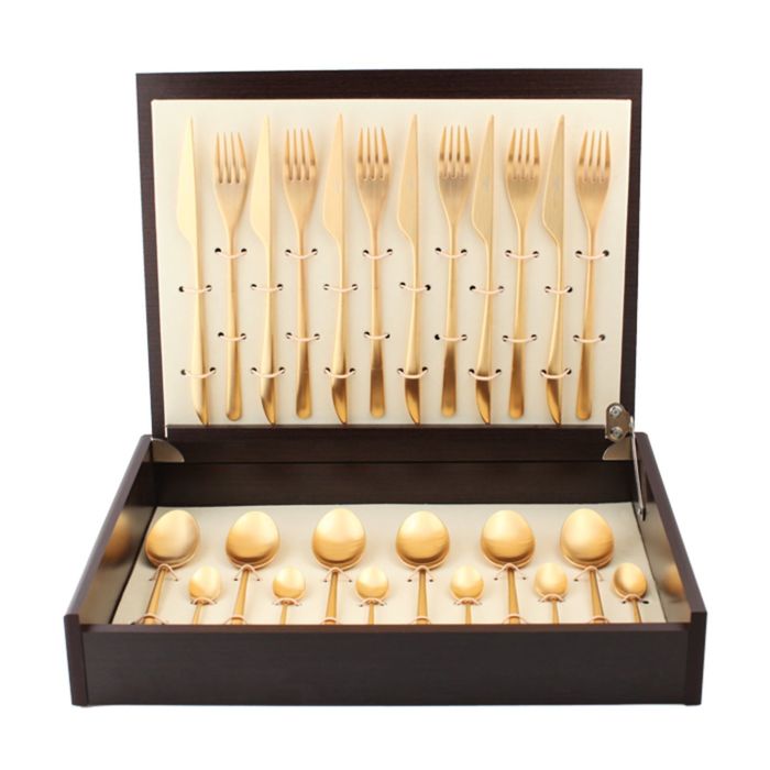 Набор столовых приборов ICON GOLD мат. 24 пр.