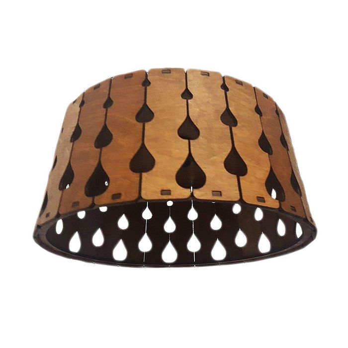 Люстра-подвес деревянная "Капли"