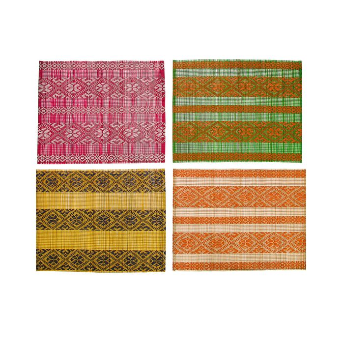Салфетка "Орнамент",бамбук с шелковой нитью, микс (30*40)