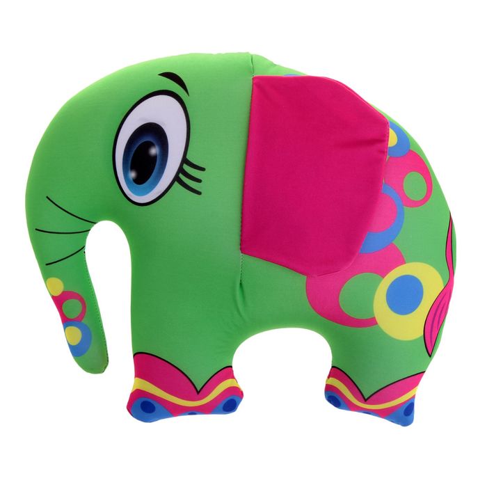 Мягкая игрушка-антистресс "Слон", цвет зеленый