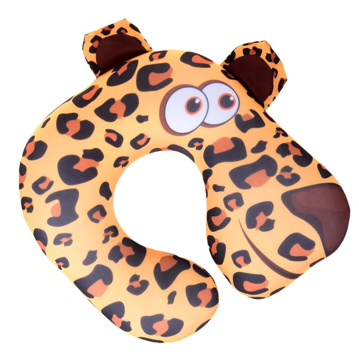 Мягкая антистресс-подушка под шею "Леопард"