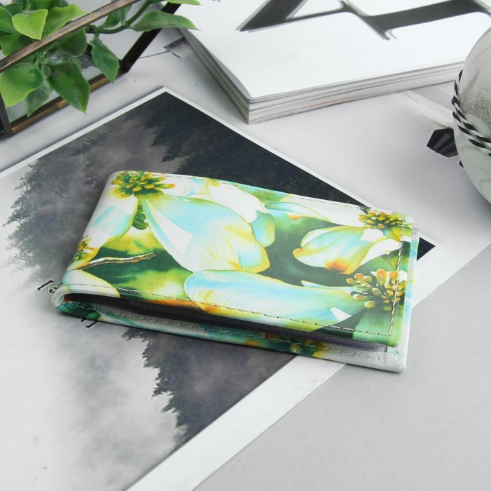 Визитница "Цветы", 1 ряд, 18 листов