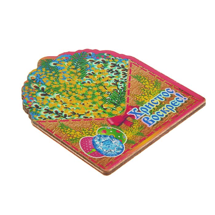 Магнит «Светлой Пасхи», конверт, цветущая верба