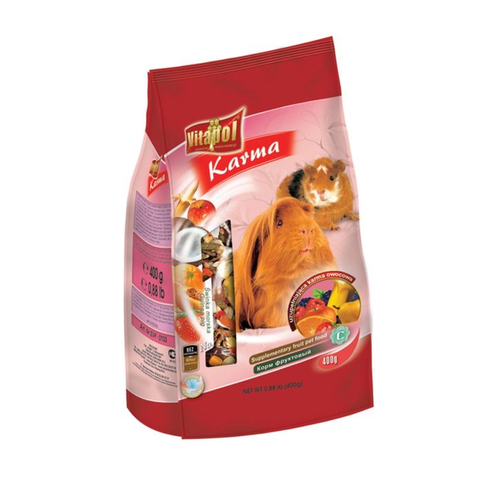 Корм фруктовый Vitapol для морской свинки, полнорационный, 400 г