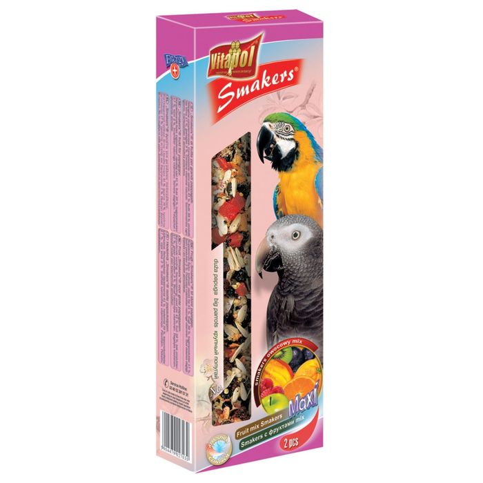 Лакомство Smakers ® maxi Vitapol для крупных попугаев, с фруктами