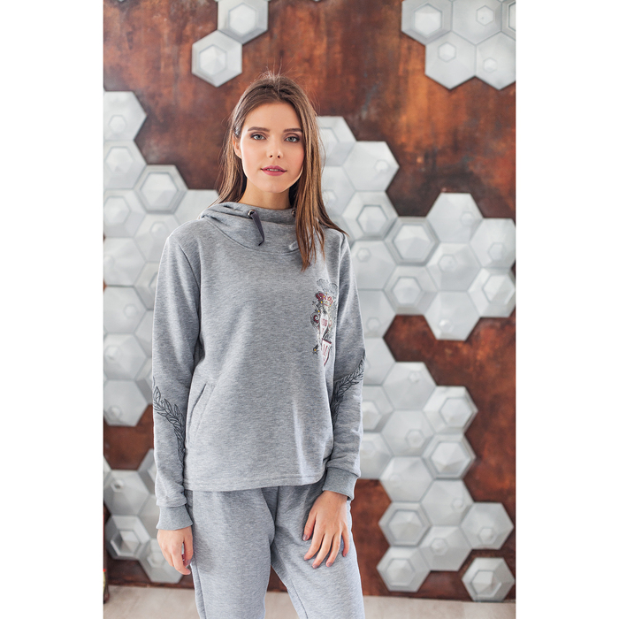 Костюм женский (джемпер, брюки) М-755-29 меланж, р-р 42