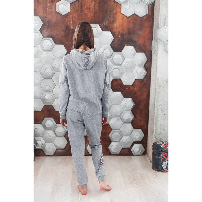 Костюм женский (джемпер, брюки) М-755-29 меланж, р-р 50