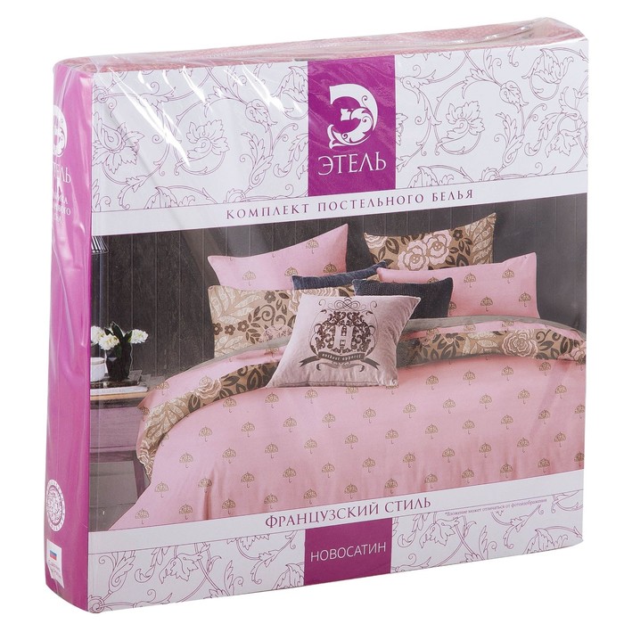 Постельное бельё "Этель" евро Французский стиль, размер 200х220 см, 220х240 см, 50х70 ± 3 см - 2 шт.