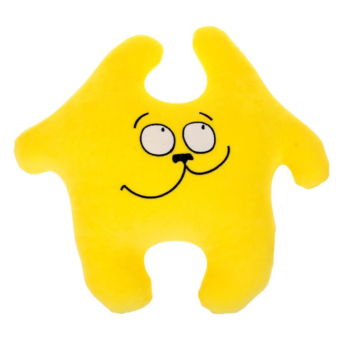 Мягкая игрушка-антистресс "Заяц Хрустик 04", цвет желтый