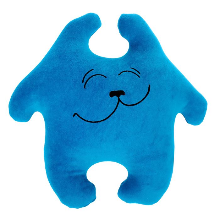 Мягкая игрушка-антистресс "Заяц Хрустик 06", цвет бирюзовый