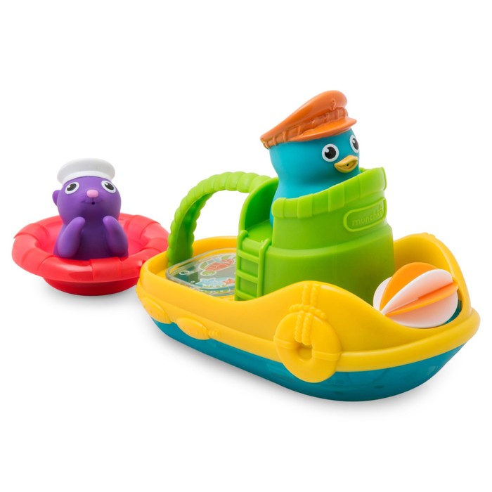 Игрушка для ванной «Весёлая лодочка», от 12 мес.