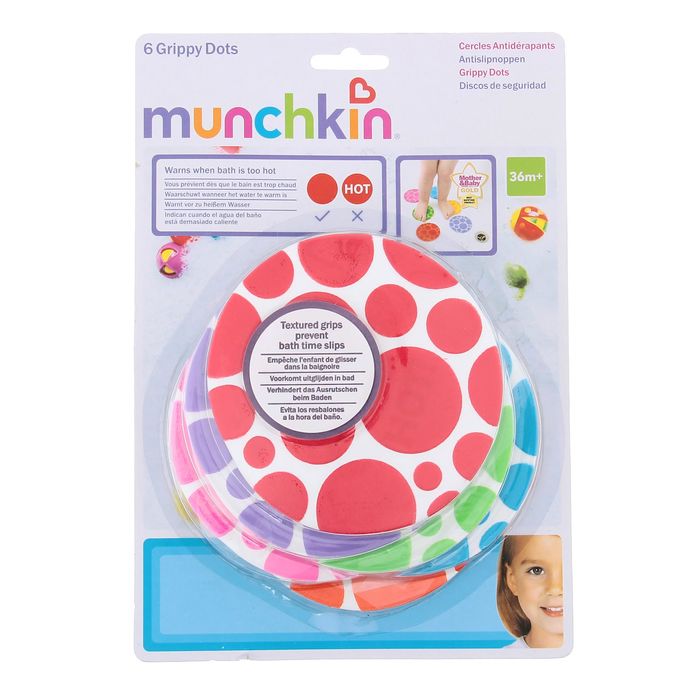 Коврики для ванной на присосках, с индикатором температуры, набор 6 шт.