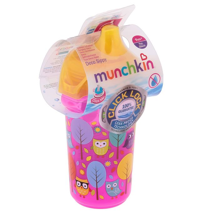 Поильник-чашка с носиком Click Lock, 266 мл, от 9 мес., цвета МИКС