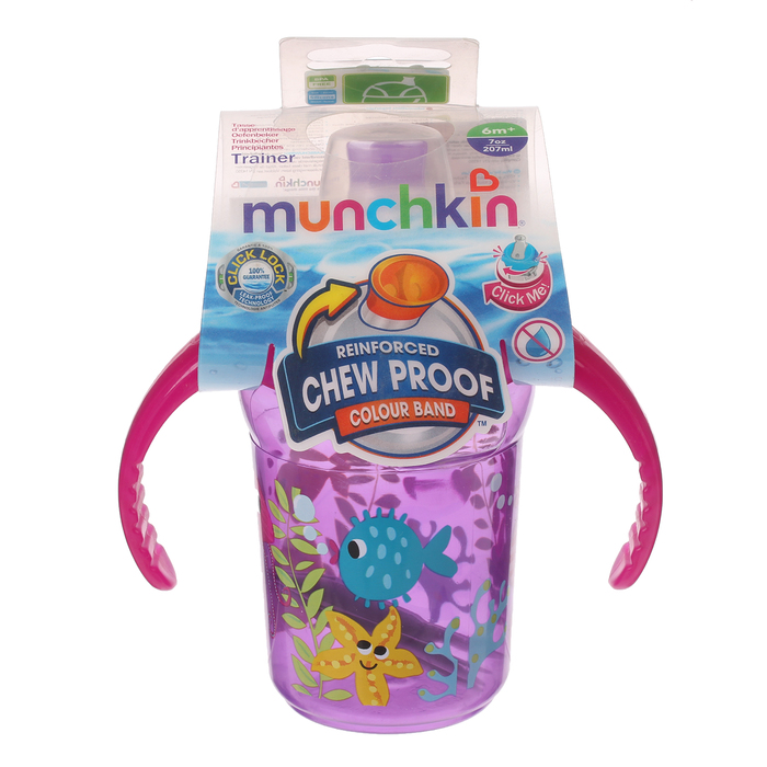 Поильник-чашка с мягким носиком Click Lock, 207 мл, от 6 мес., цвета МИКС