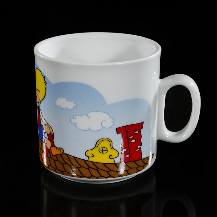 Набор посуды детский "Малыш и Карлсон": тарелка 20 см, кружка 200 мл, миска 550 мл