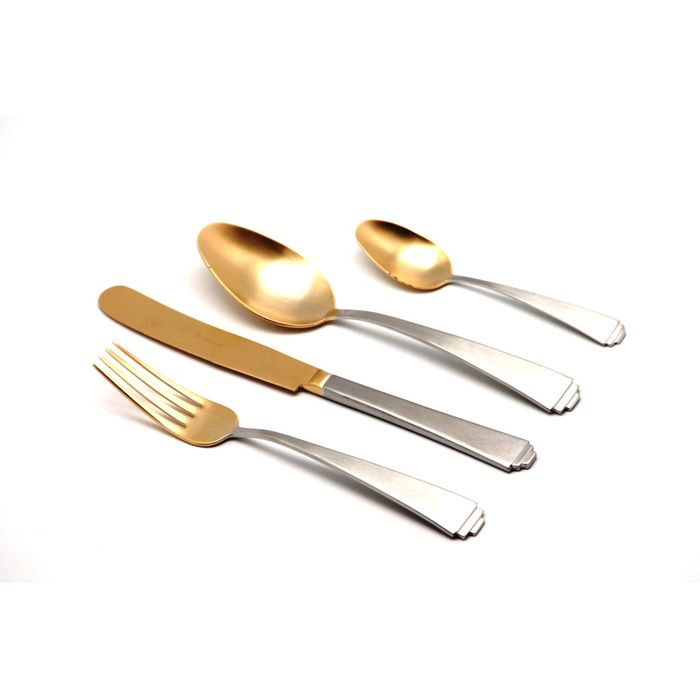 Столовые приборы SIRIUS MAT+OLD GOLD 24 пр.