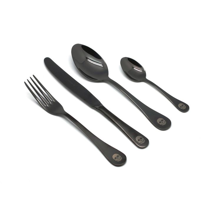 Столовые приборы ROCCO BLACK #6 24пр.