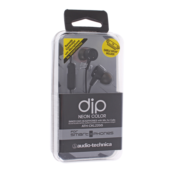 Гарнитура AUDIO-TECHNICA ATH-CKL220iS BK, черная