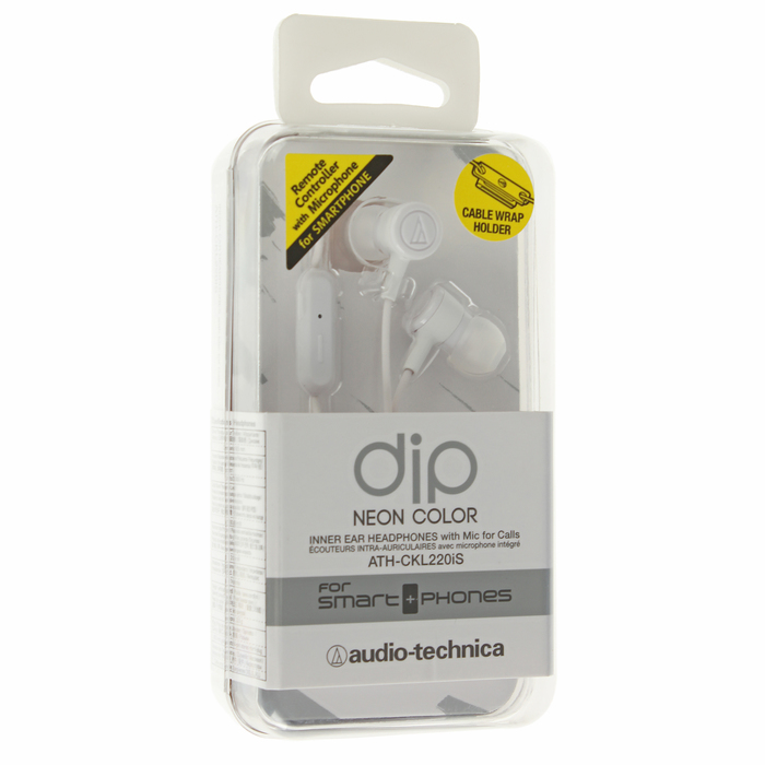 Гарнитура AUDIO-TECHNICA ATH-CKL220iS WH, белая