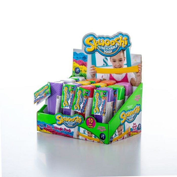 Тянущаяся масса для лепки Skwooshi, 85 г, цвета МИКС