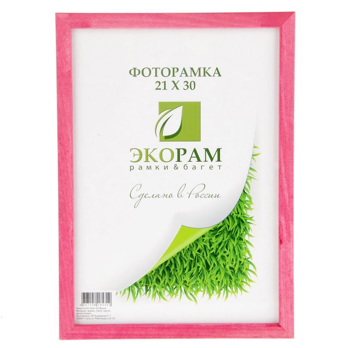 Фоторамка 21х30 см "Строгая", вишня