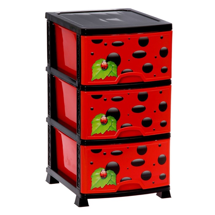 Комод 3 секции "Божья Коровка"