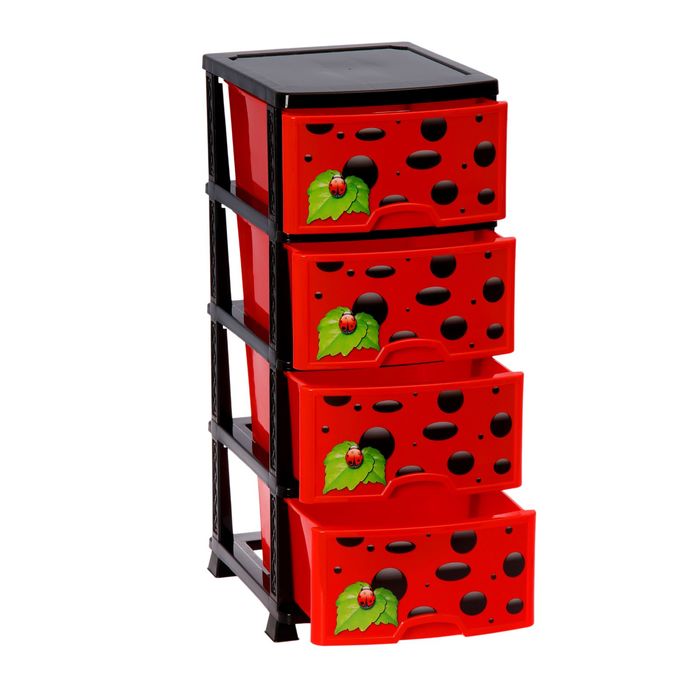 Комод 4 секции "Божья Коровка"