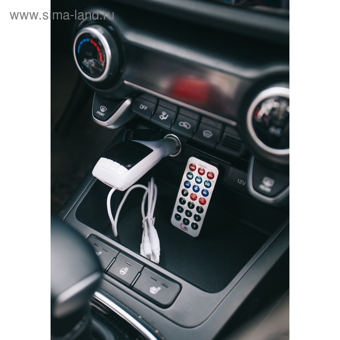 FM - трансмиттер 12 В, USB/Mp3/WMA/AUX/MicroSD, МИКС