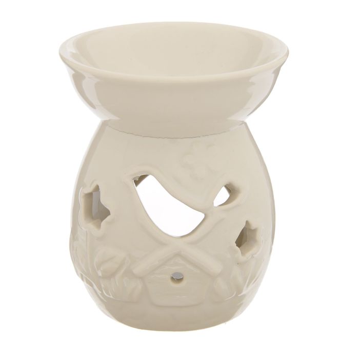 Аромалампа керамика "Птичка на домике" 10х8х8 см