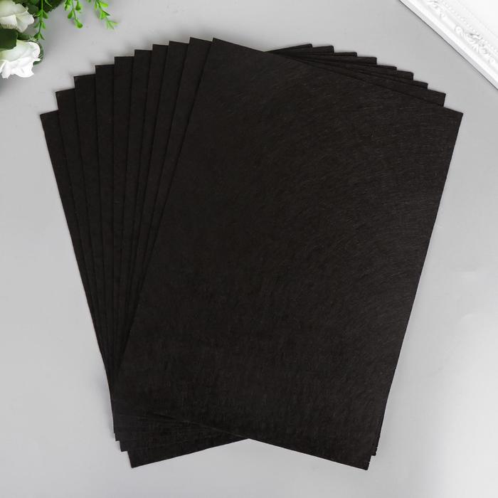 Фетр "Черный" 1 мм (набор 10 листов) формат А4