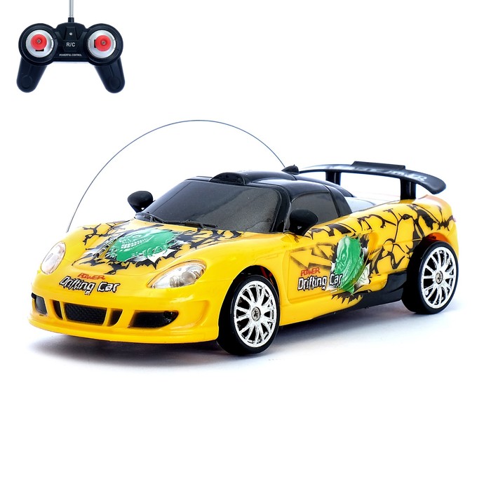 Машина радиоуправляемая "Японский дрифт" световые эффекты, с аккумулятором, дрифт эффект, 1:24, МИКС