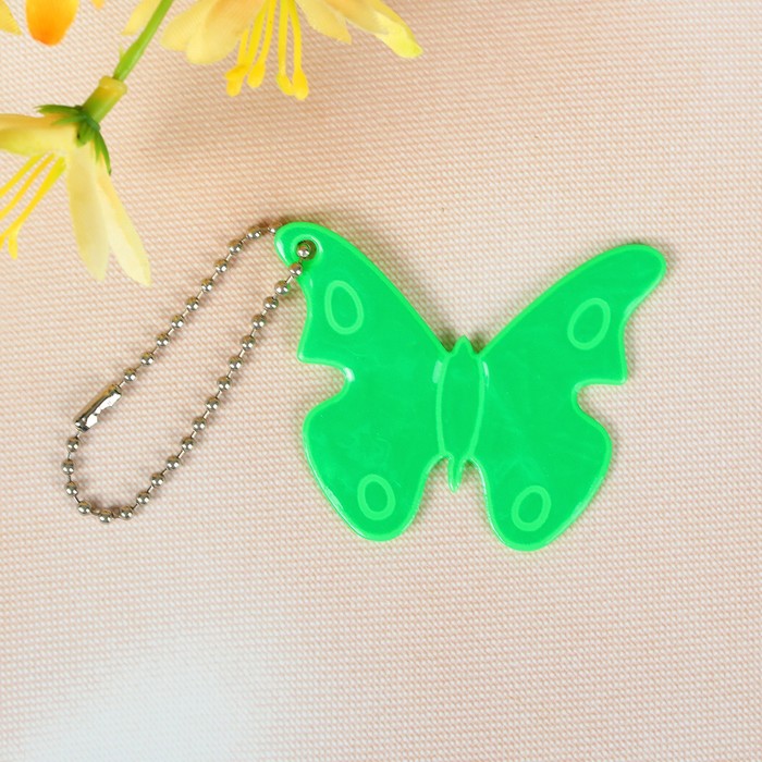 Светоотражающий элемент "Бабочка", 4,5*5см, цвет МИКС