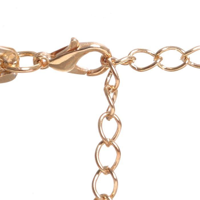 Бусы "Жемчужина" жгут крупный с хрусталем, цвет белый в золоте, 45см