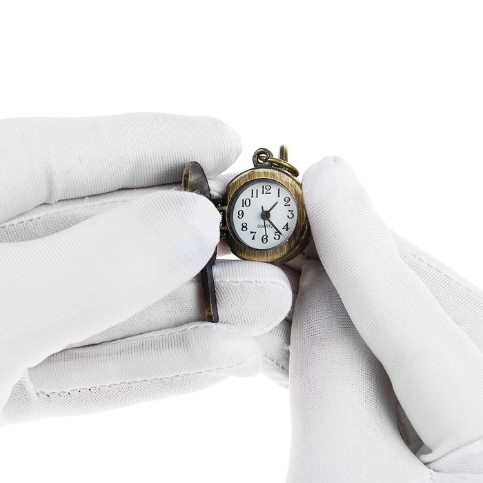 Карманные кварцевые часы «Леденец» с крышкой, на карабине