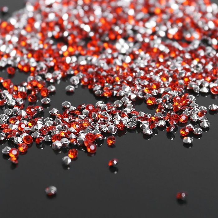 Стразы (набор 10грамм), 2мм, цвет красный №1
