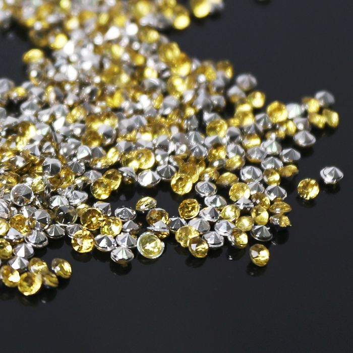 Стразы (набор 10грамм), 2мм, цвет золотой №9